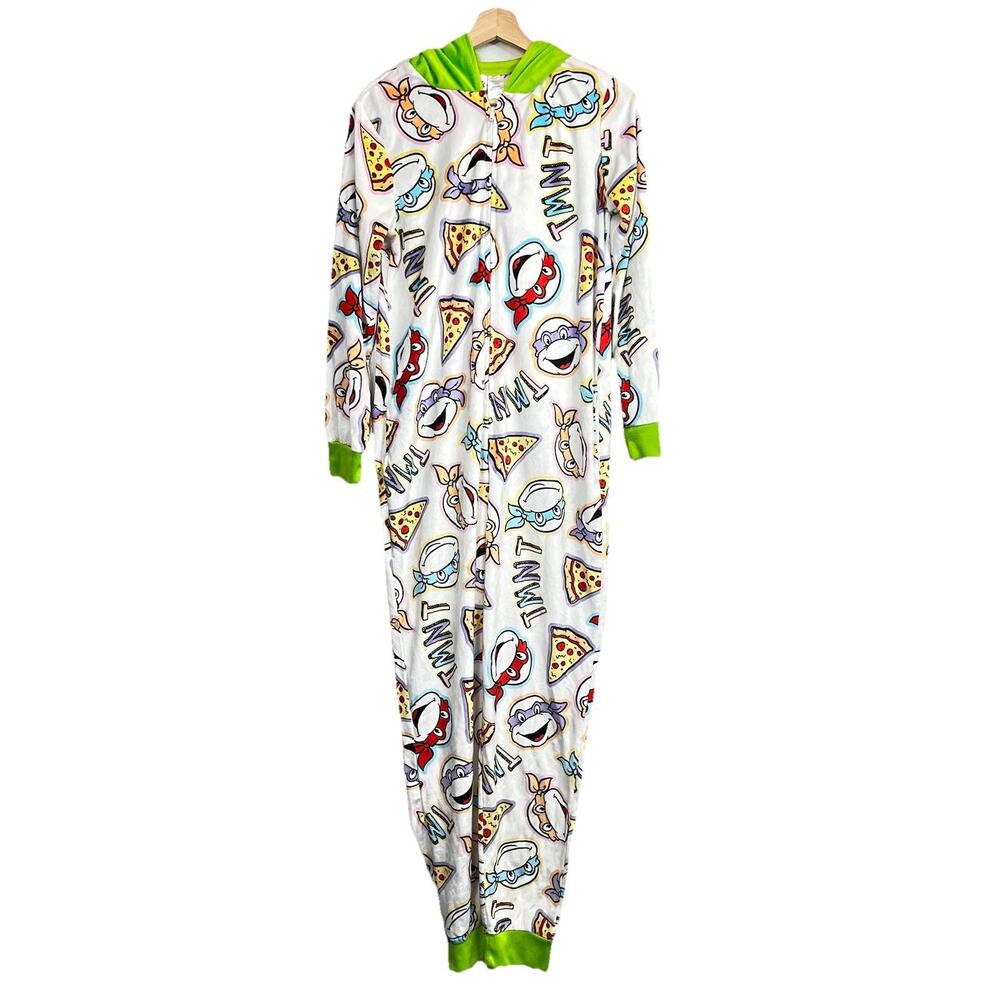 Nickelodeon Teenage Mutant Ninja Turtles Hooded Character Flannel‎ Pajama Medium
